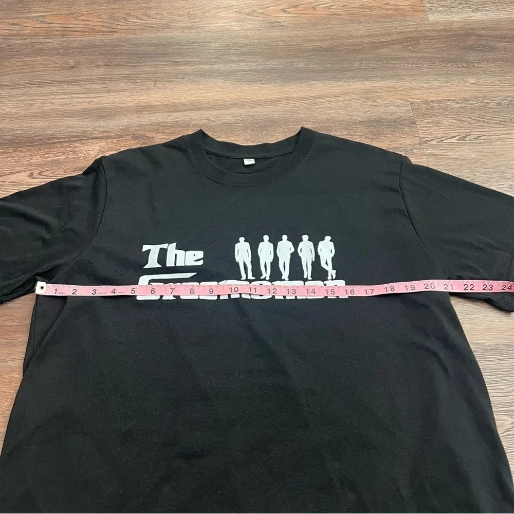 The Groomsmen Black Graphic T-Shirt Men’s Large Wedding Bachelor Party Tee - Picture 5 of 5